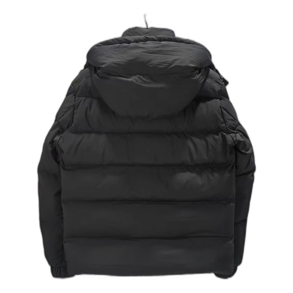 Moncler Maya Matte Hooded Puffer Jacket – Black