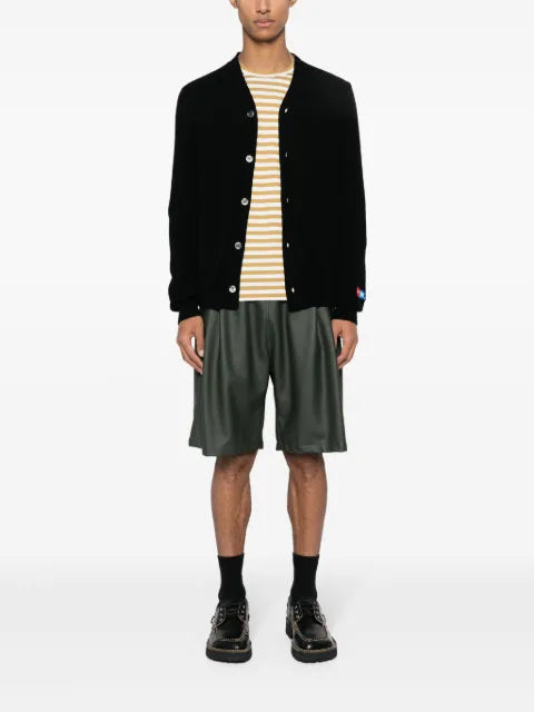 Comme Des Garçons Play x the Artist Invader wool cardigan