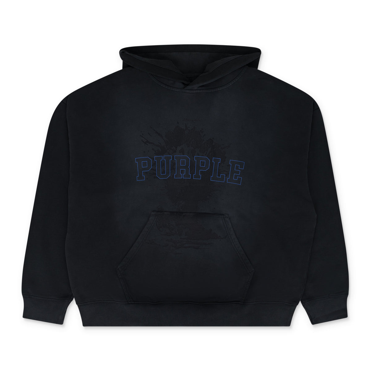Black French Terry Arc Logo Hoodie