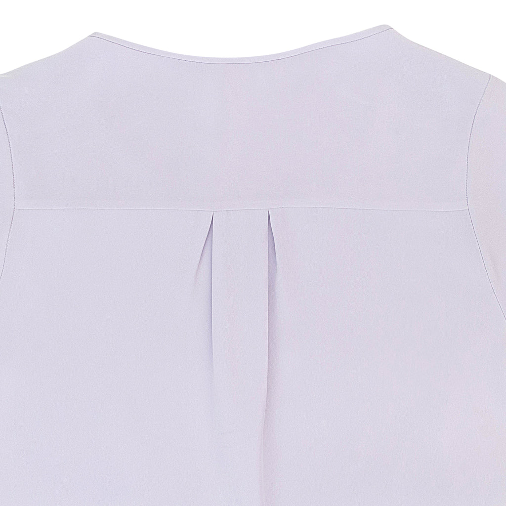 SCOOP NECK SHORT SLEEVE LILAC T-SHIRT