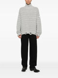 MM6 Maison Margiela turtleneck frayed sweater