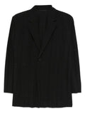 Homme Plissé Issey Miyake pleated buttoned blazer