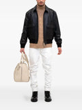 PLACE OF ËLMS monolink-debossed leather jacket