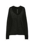 Rick Owens sheer hooded sweater