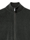 RRD velvet-effect zip-up sweater