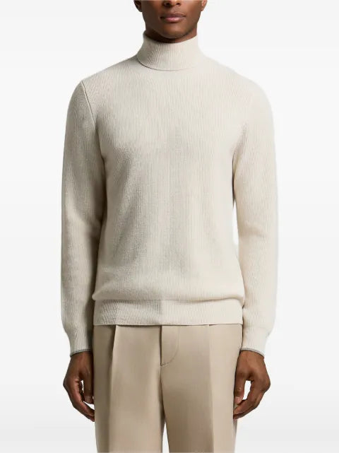 Peserico ribbed roll-neck sweater