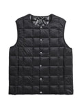 Taion quilted vest with button placket