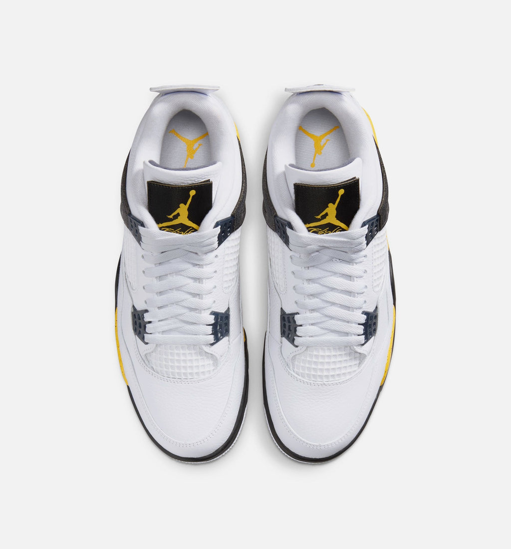 Air Jordan 4 Retro "Rare Air Tour Yellow" Men's Shoe – White/Dark Blue Grey/Black/Tour Yellow