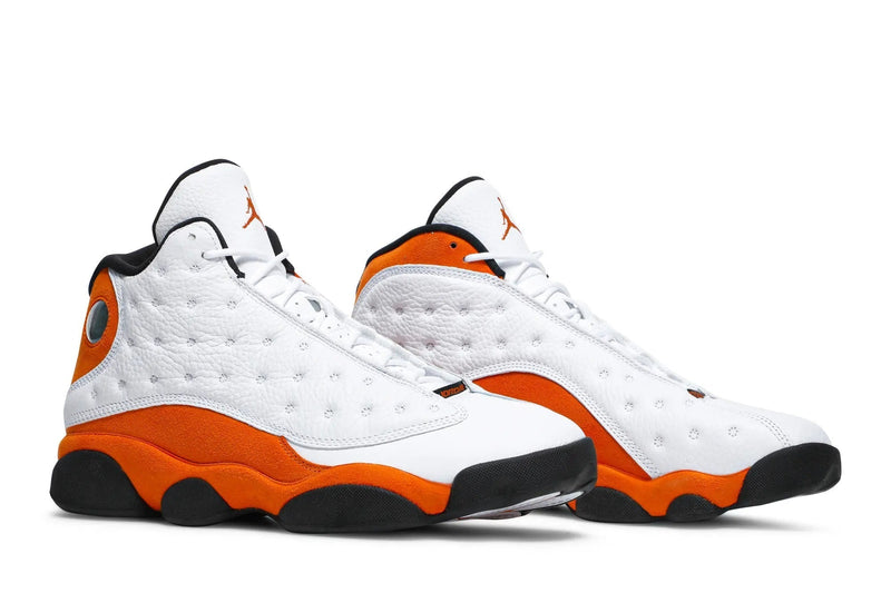 Air Jordan 13 Retro 'Starfish' – Vibrant Orange & Black AJ13 with Holographic Panther Eye & Paw Print Outsole