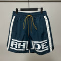 Rhude Side Stripe Big Logo Nylon Shorts