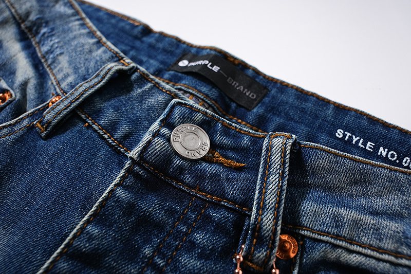 Purple Brand Blue Distressed Denim Jeans