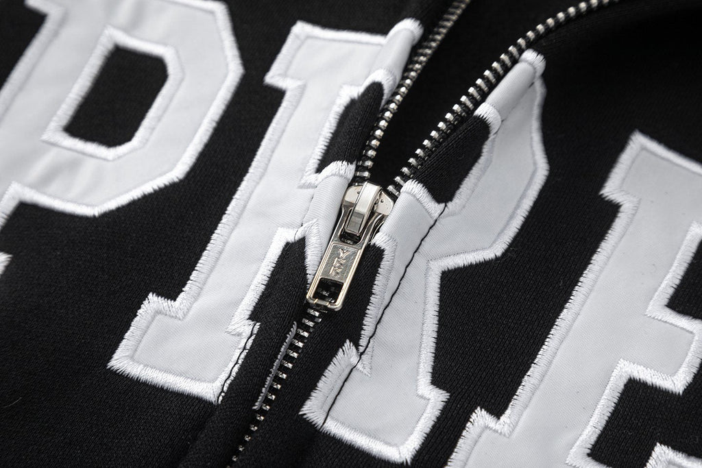 Supreme Front Appliqué Zip Hoodie