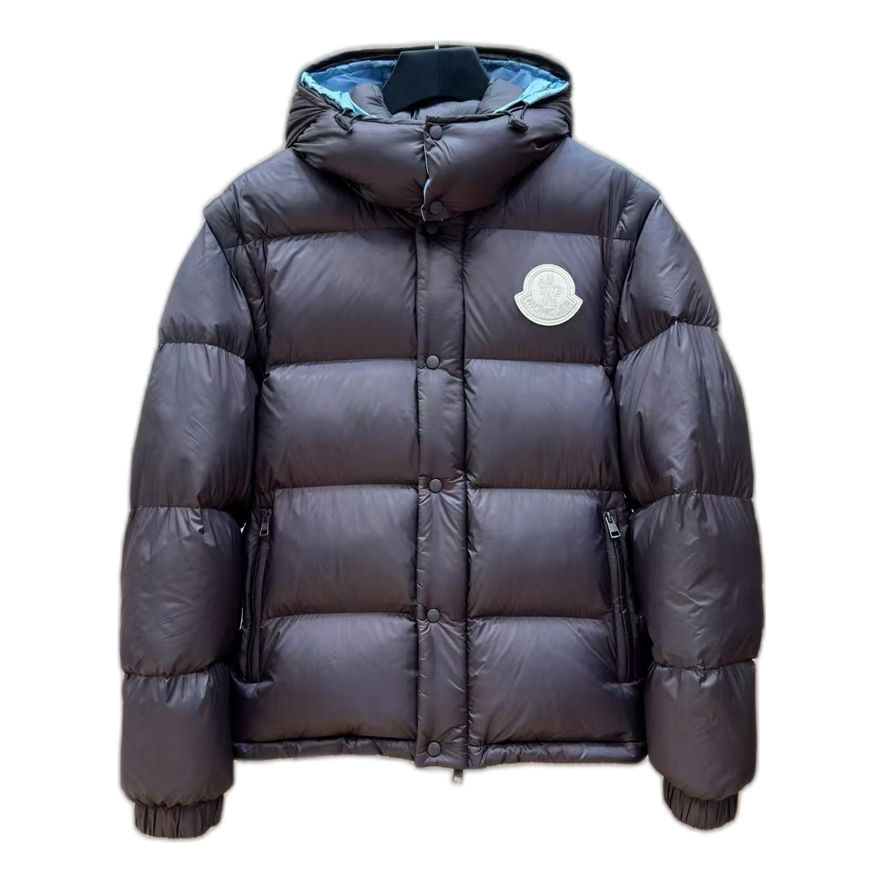 Moncler Oversized Chest-Badge Hooded Puffer Jacket – Statement