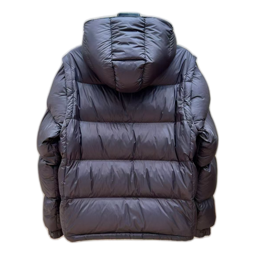 Moncler Oversized Chest-Badge Hooded Puffer Jacket – Statement