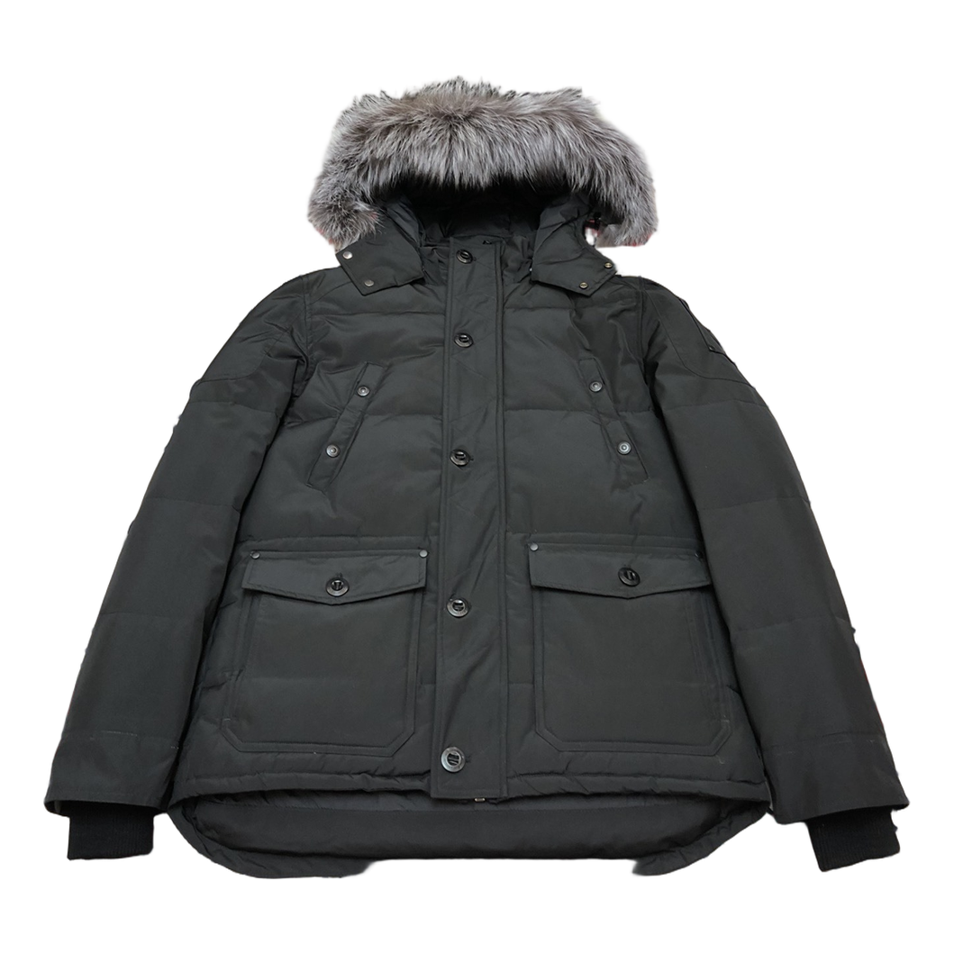 Moose Knuckles Four-Pocket Fur-Trim Hooded Puffer Jacket II