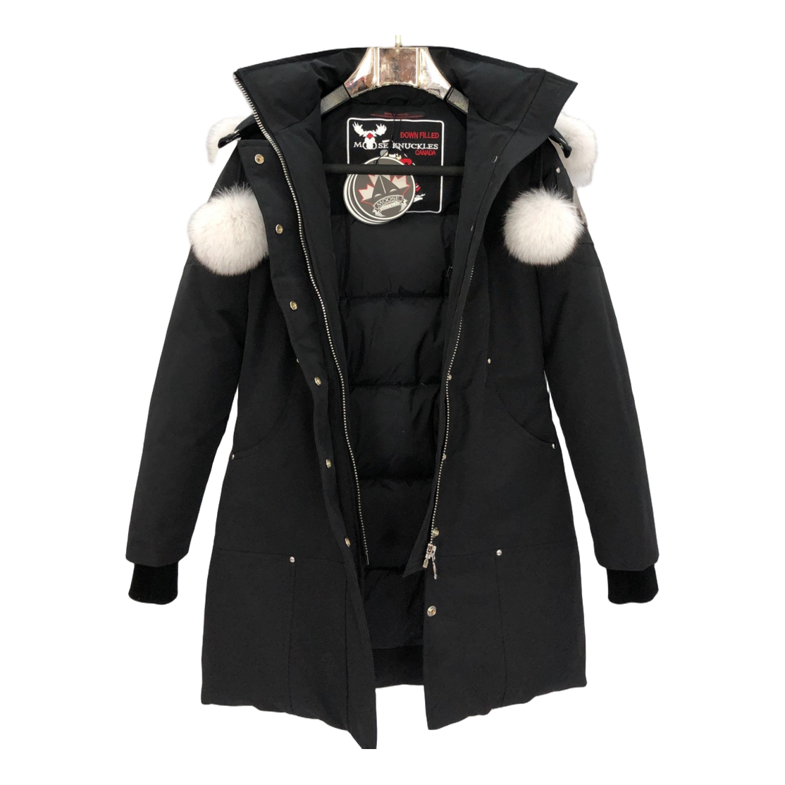 Moose Knuckles Stirling Parka – White Fur Trim III