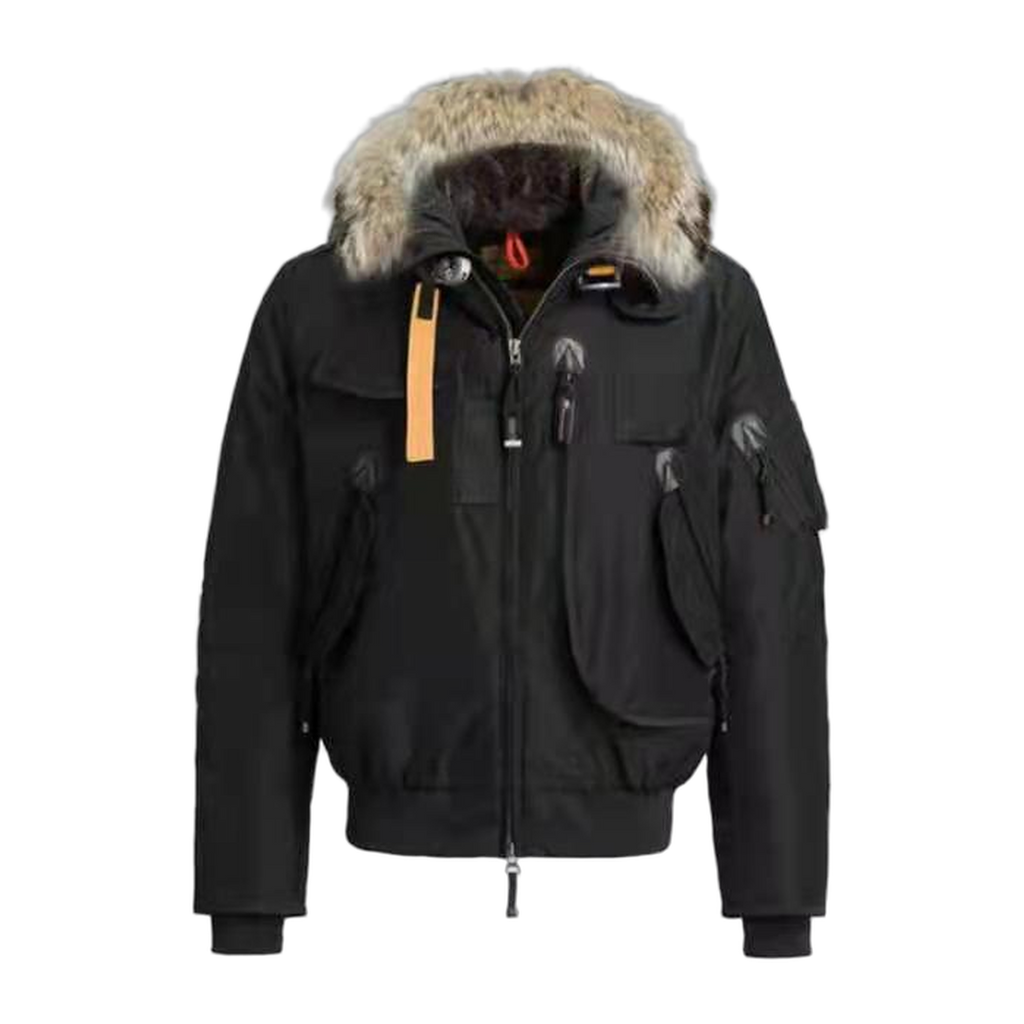 Parajumpers Gobi Fur-Trim Hooded Bomber Jacket – Premium Down