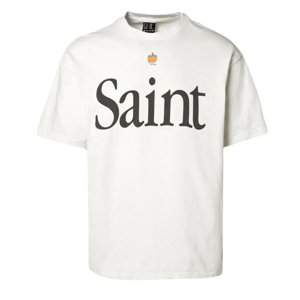 Saint Michael Heart Saint T-Shirt White